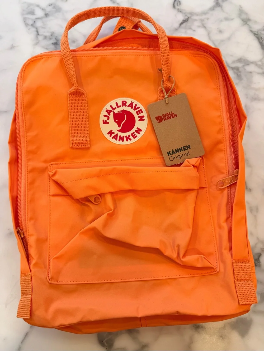 New Fjallraven Kånken Original Backpack - sunstone Orange 199 color